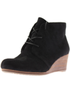 DR. SCHOLL'S SHOES DAKOTA WOMENS FAUX SUEDE BOHO WEDGE BOOTS