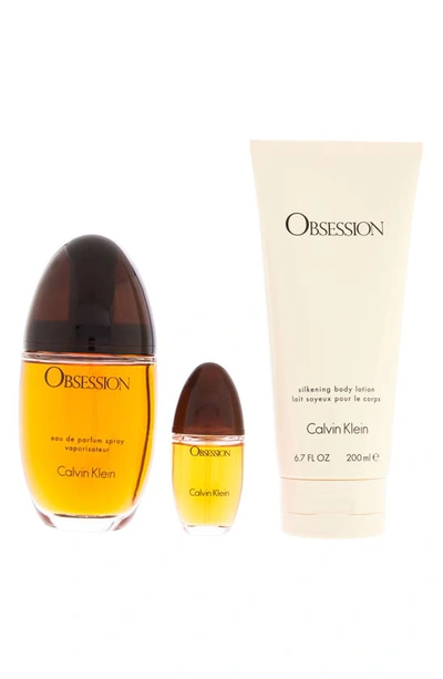 Calvin Klein Obsession Eau De Parfum Set In Yellow