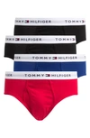 Tommy Hilfiger Assorted 4-pack Briefs In Red Multi