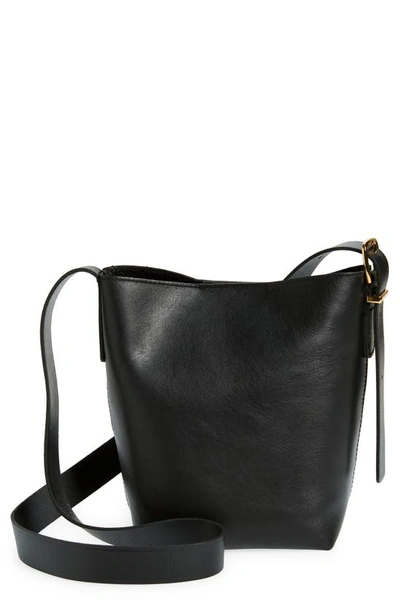 Madewell The Essential Mini Bucket Tote In True Black