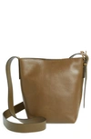 Madewell The Essential Mini Bucket Tote In Burnt Olive