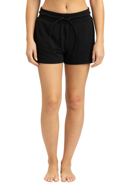 Threads 4 Thought Connie Feather Fleece Sweat Shorts In Black