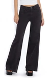Wash Lab Denim Willa Sailor Wide Leg Jeans In Onyx