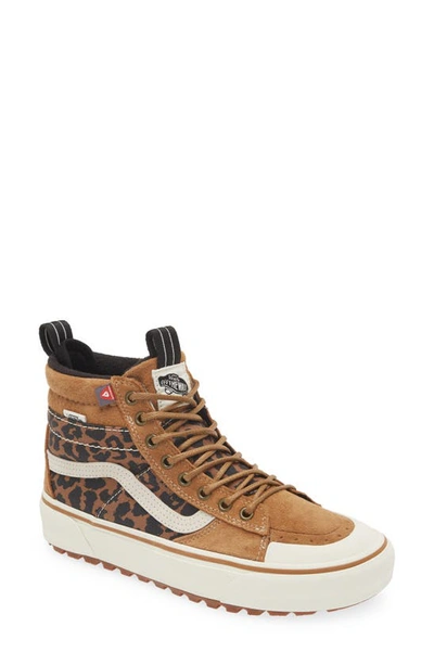 Vans Sk8-hi Mte-2 Trainer In Chipmunk/ Leopard