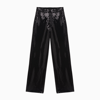 Rotate Birger Christensen High-waisted Sequinned Flared Trousers In Black