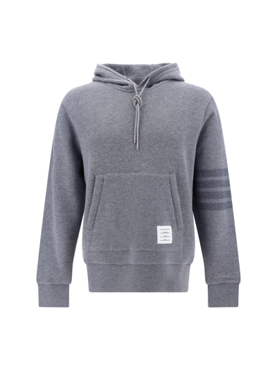 Thom Browne Grey 4-bar Hoodie In Lt Grey