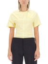 Isabel Marant Runched Crewneck T-shirt In Giallo