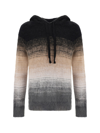 Laneus Gradient-effect Knitted Hoodie In C.c.13 Var 3