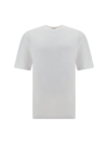 Ferragamo Back Stripe Short-sleeved T-shirt In White/red