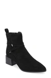 Journee Collection Estelle Bootie In Black Suede