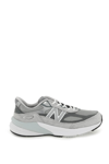 New Balance Grey Low Top Sneakers With Logo Detail In Suede And Tech Fabric Man