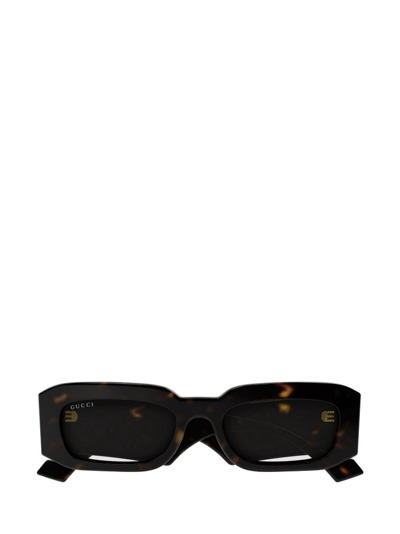 Gucci Eyewear Rectangular Frame Sunglasses In Multi