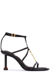 JACQUEMUS JACQUEMUS EMBELLISHED BUCKLE STRAPPED SANDALS