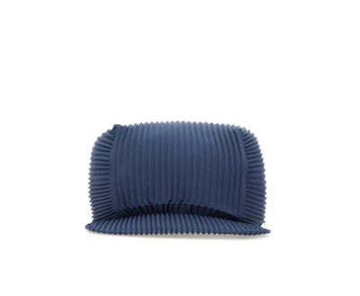 Issey Miyake Homme Plissé  Pleated Baseball Cap In Navy