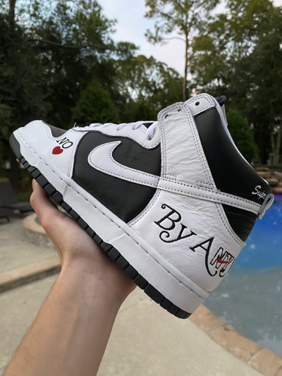 Pre-owned Nike X Supreme Size 9.5 Nike Sb Dunk High Supreme By Any