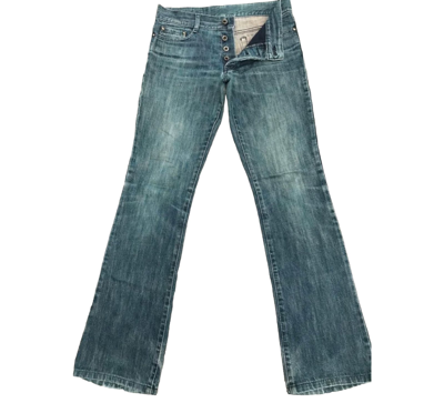 Pre-owned 5351 Pour Les Hommes X Hysteric Glamour Flared5351 Pour Less Homes Denim Pants In Blue