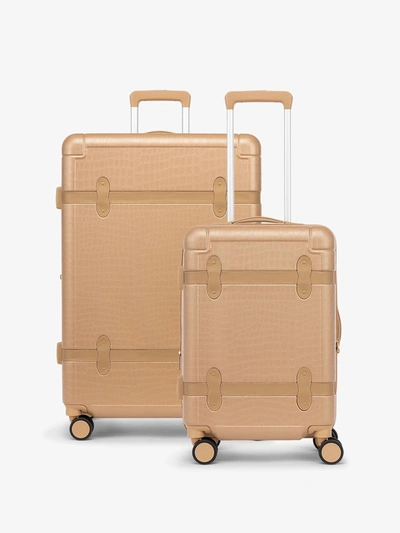 Calpak Trnk 2-piece Luggage Set In Trnk Almond