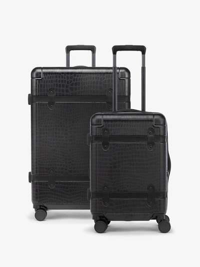 Calpak Trnk 2-piece Luggage Set In Trnk Black