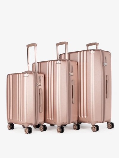 Calpak Ambeur 3-piece Luggage Set In Rose Gold