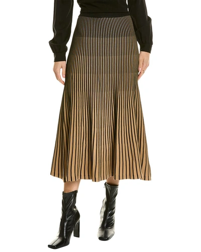 Nanette Lepore Ombré Sweater Knit Maxi Skirt In Brown