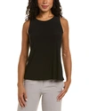 Vince Camuto Womens Lace Square Neck Pullover Top In Black