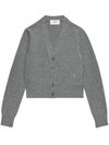 Ami Alexandre Mattiussi Ami Paris Ami Paris De Coeur Cardigan In Grey