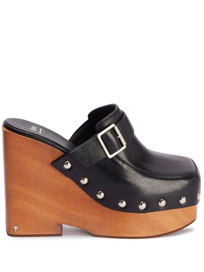 Ami Alexandre Mattiussi Close Toe Clogs In Black