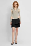 Andreädamo Andreadamo Bubble Hem Skirt In Beige