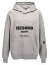 Dolce & Gabbana Logo Print Hooded Sweatshirt In Gray