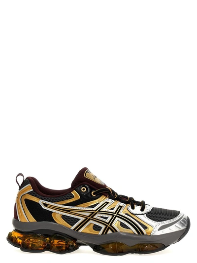 Asics Gold & Grey Gel-quantum Kinetic Trainers In Multicolor