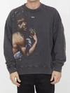 Off-white Bacchus Cotton Sweatshirt In Black