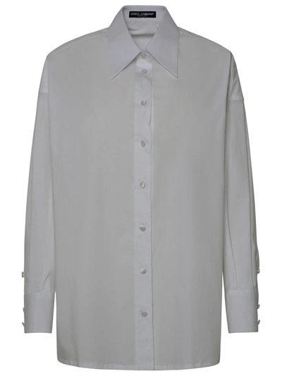 Dolce & Gabbana Woman  White Cotton Shirt