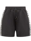 Dsquared2 Black Icon-stripe Drawstring Shorts In Black