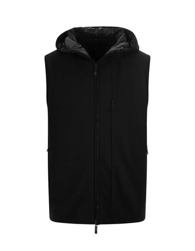 Moncler Ghany Down Vest In Nero