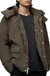 ALLSAINTS ALLSAINTS CHALK JACKET WITH REMOVABLE HOOD