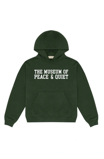 Museum Of Peace And Quiet Campus Pullover Hoodie In Green