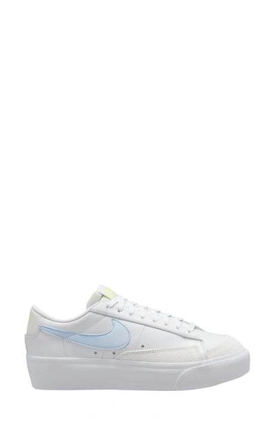 Nike Blazer Low Platform Sneaker In White