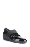 Fly London Dakota Mary Jane Wedge In 015 Black Atlantis