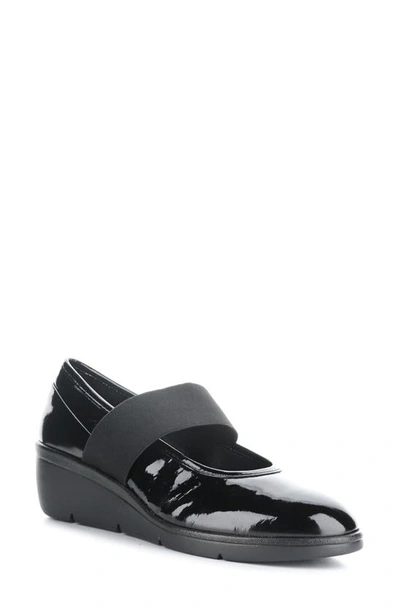 Fly London Dakota Mary Jane Wedge In 015 Black Atlantis