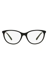 Burberry 52mm Square Optical Glasses In Black