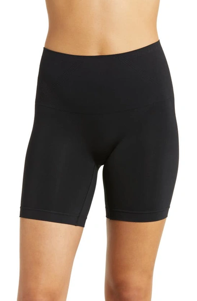 Chantelle Lingerie Smooth Comfort Mid Length Bike Shorts In Black