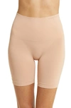 Chantelle Lingerie Smooth Comfort Mid Length Bike Shorts In Clay Beige