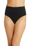 Chantelle Lingerie Smooth Comfort High Waist Thong In Black-11
