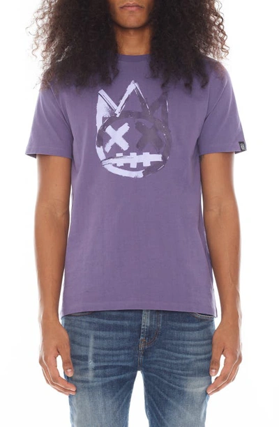 Cult Of Individuality Paintbrush Shimuchan Logo Graphic T-shirt In Purple