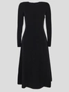 Balenciaga Black High-neck Sleeveless Dress With Polyester And Elastane Blend Fabric In Black