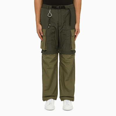 Moncler X Pharrell Williams Convertible Green Cargo Trousers