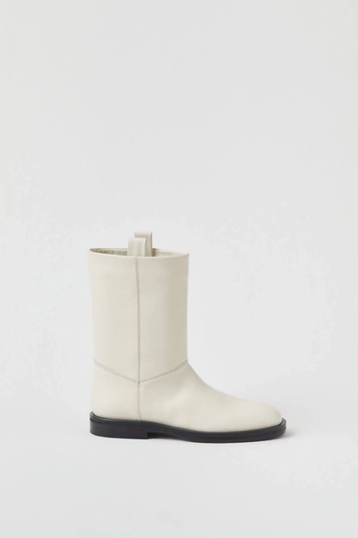 Closed Womnen's Ankle Boots In White