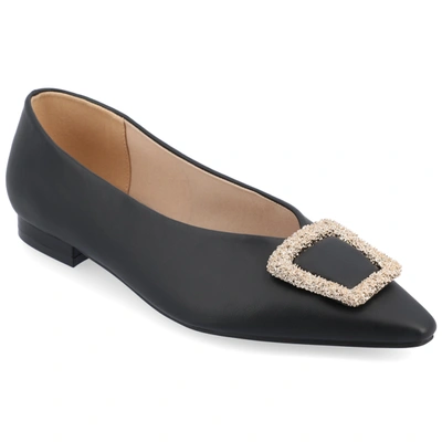 Jornee Collection Women's Tru Comfort Foam Elowen Flats In Black