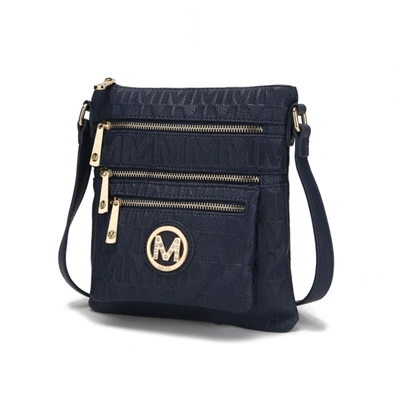 Mkf Collection By Mia K Jessy M Signature Crossbody Bag In Blue