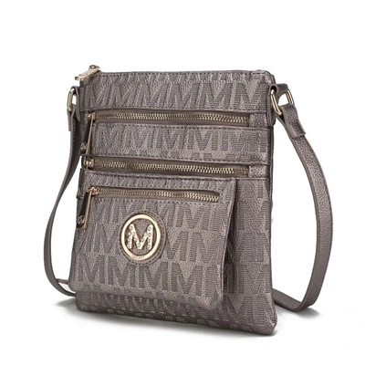 Mkf Collection By Mia K Jessy M Signature Crossbody Bag In Grey